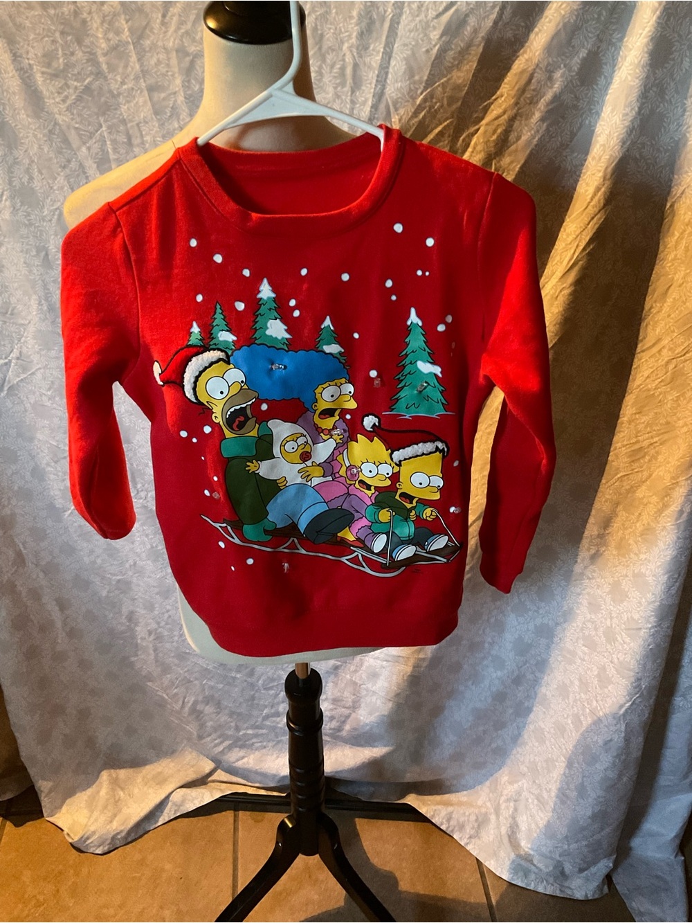 Kids The Simpsons Christmas Crewneck Sweatshirt